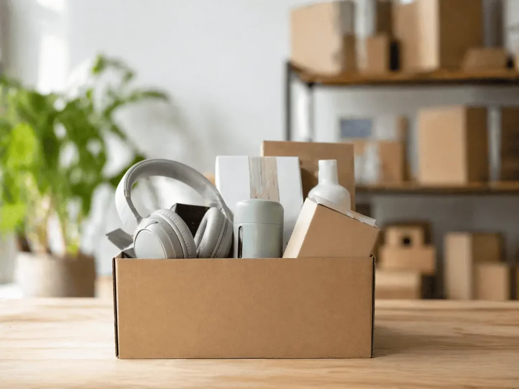 destockage stocks invendus produits en carton pour revente rentable