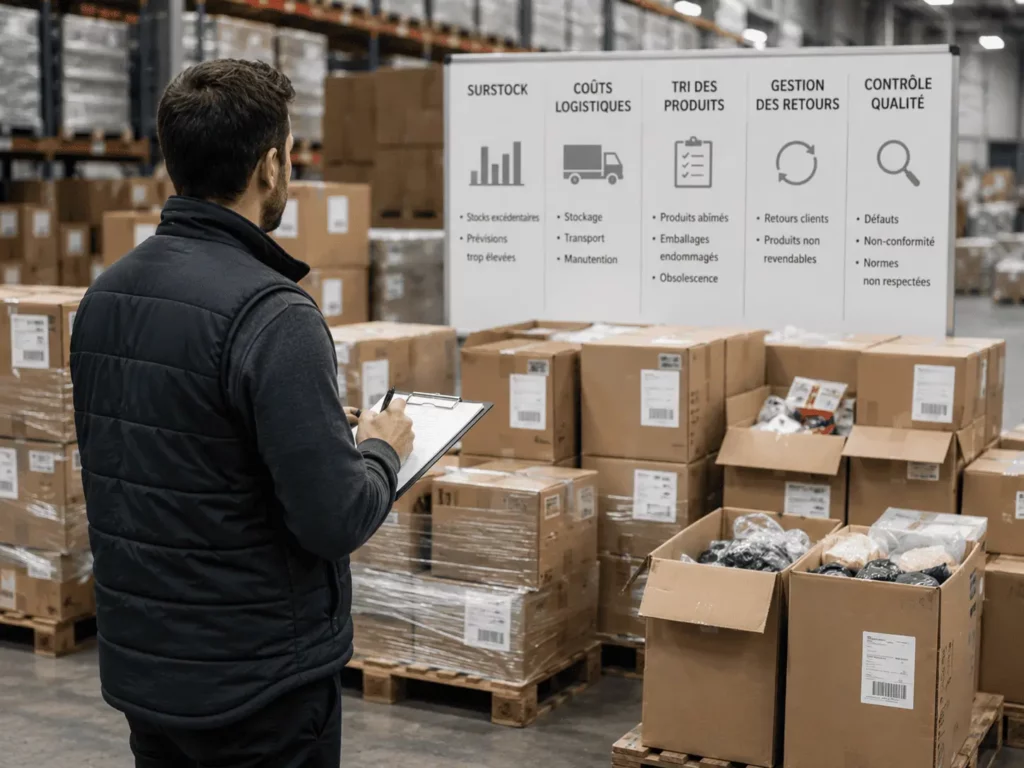 causes de la destruction des invendus liées au surstock et aux coûts logistiques