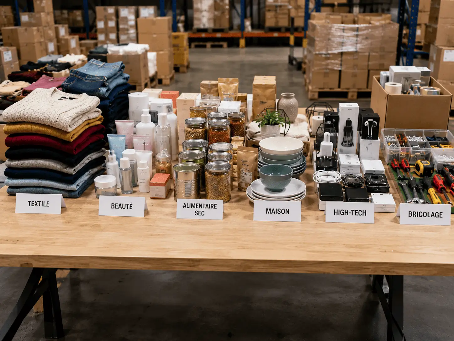 niches de déstockage en Europe avec lots pour revendeurs e-commerce