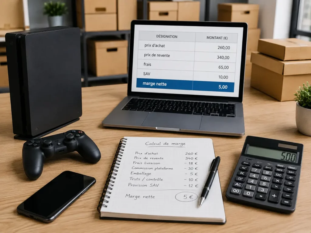 revente consoles high-tech marges 2026 avec contrôle de lot high-tech avant achat