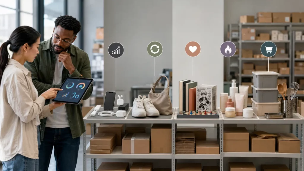 Comparaison des produits plus recherchés marketplaces dans les catégories mode high-tech beauté maison et loisirs
