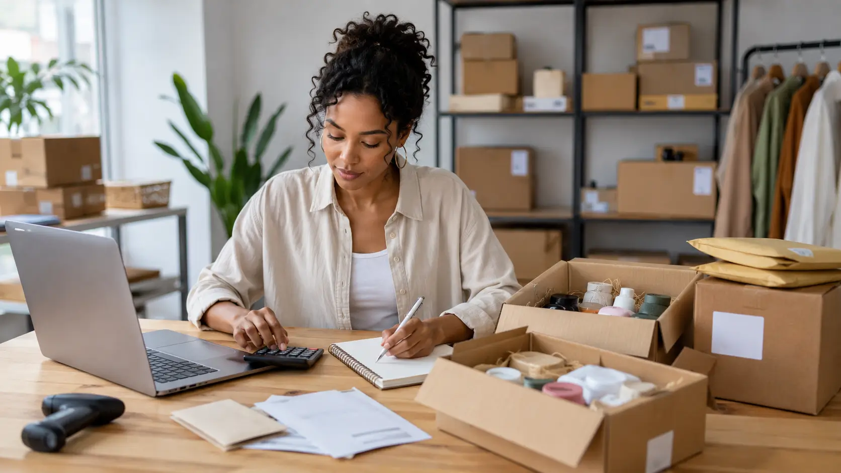 Stock rentable créé avec un petit budget de 500 euros par une revendeuse e-commerce