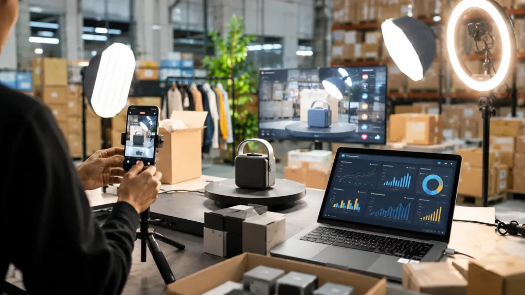 Tendances ecommerce 2026 avec social commerce et intelligence artificielle pour vendre des stocks