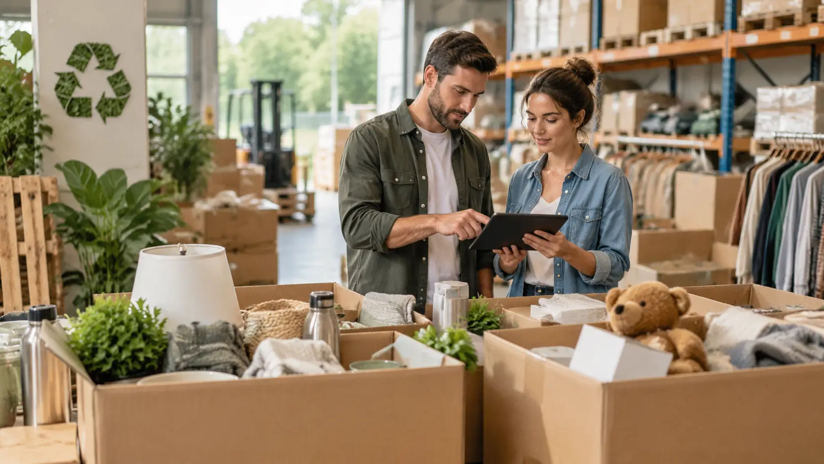 Déstockage écologique avec des stocks invendus valorisés dans une démarche d’économie circulaire