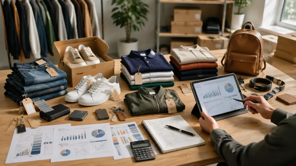 Déstockage mode marques avec comparaison de vêtements rentables à revendre