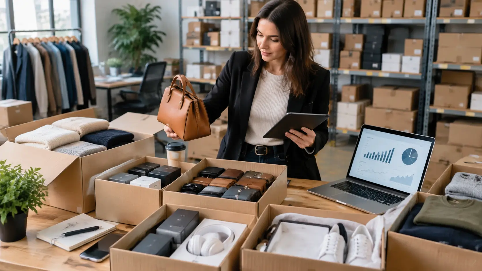 Lots premium forte marge avec sélection de stock professionnel pour revente e-commerce