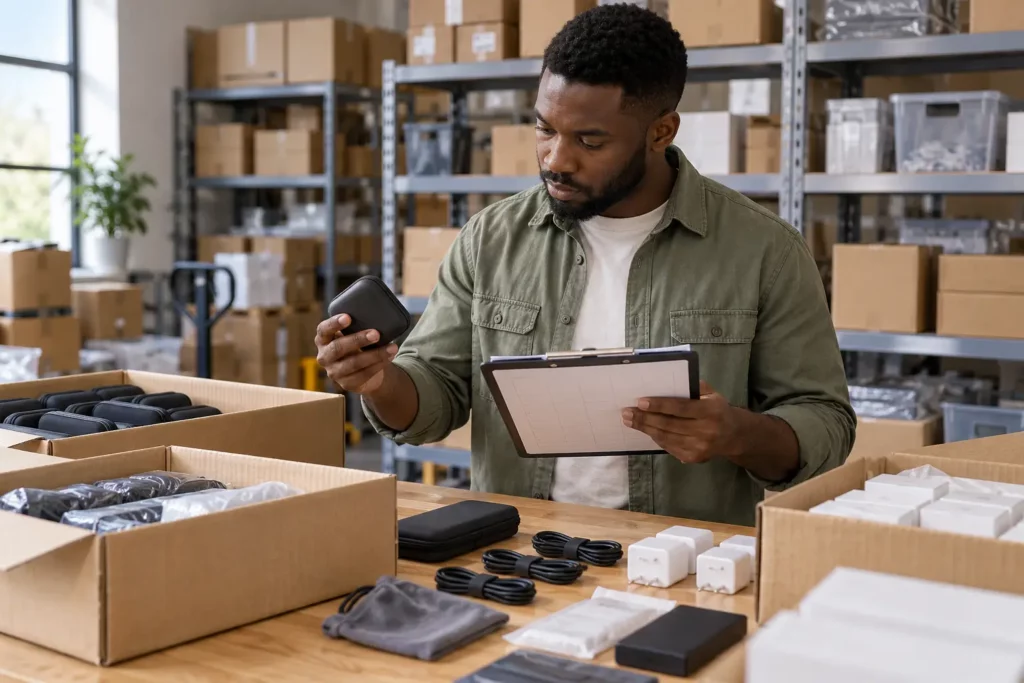 Enchères destockage revendeurs : contrôle de l’état et du contenu d’un lot avant l’achat