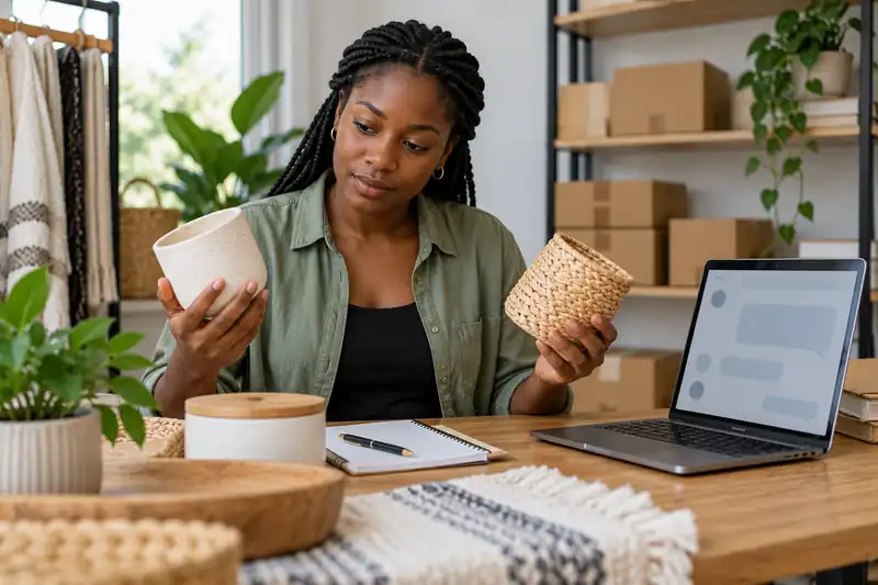 produits-gagnants-chatgpt-recherche-idees Revendeuse recherchant des produits gagnants ChatGPT pour sa boutique en ligne